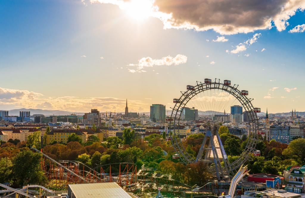 foreign tourists from european and arabic countries visit vienna