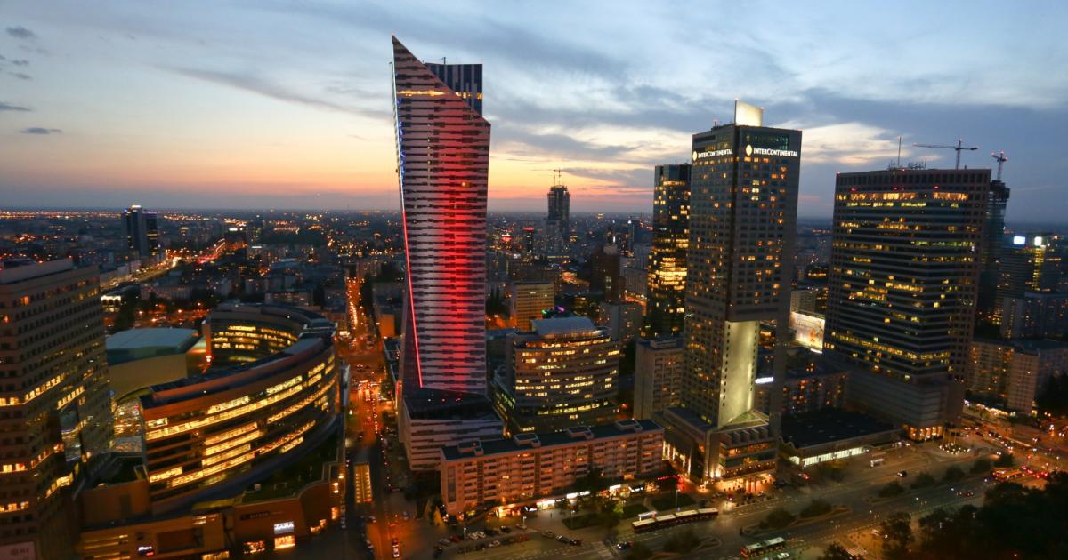 Which Are The Polish Cities Of The Future TheMayor EU   Thumb 1200x630 High Angle Shot Warsaw Poland During Sunset 