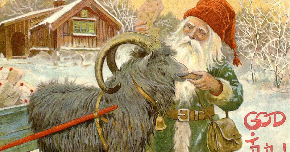 Sweden’s traditional Christmas animal has horns, but it’s not the